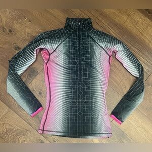 Nike pro Womens half 1/2 zip pullover Sz small